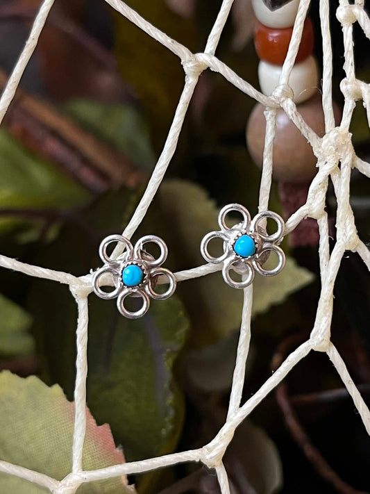 Sleeping Beauty Turquoise Earrings