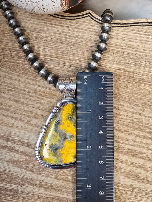 Bumble Bee Jasper Necklace