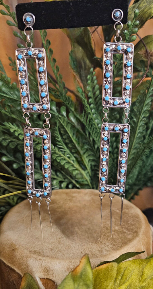 Sleeping Beauty Turquoise Earrings