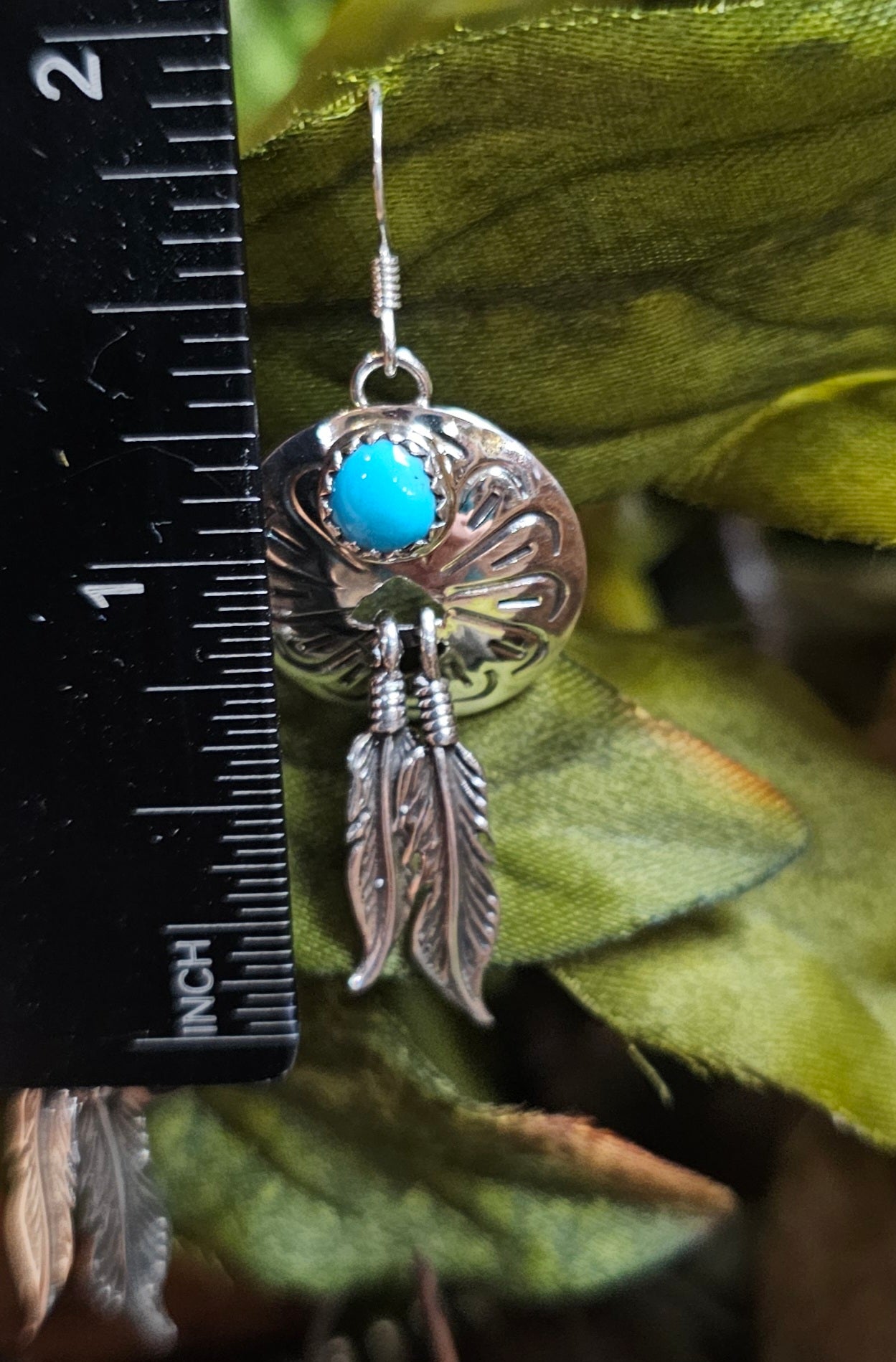 Sleeping Beauty Turquoise Earrings