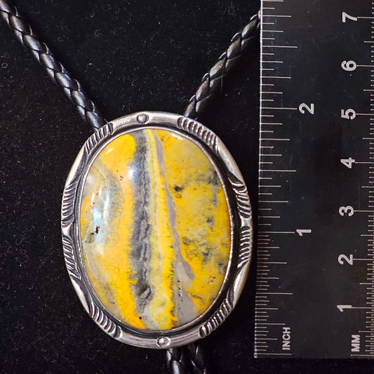Bumble Bee Jasper Bolo Tie
