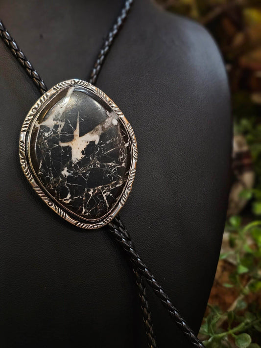 White Buffalo Bolo Tie