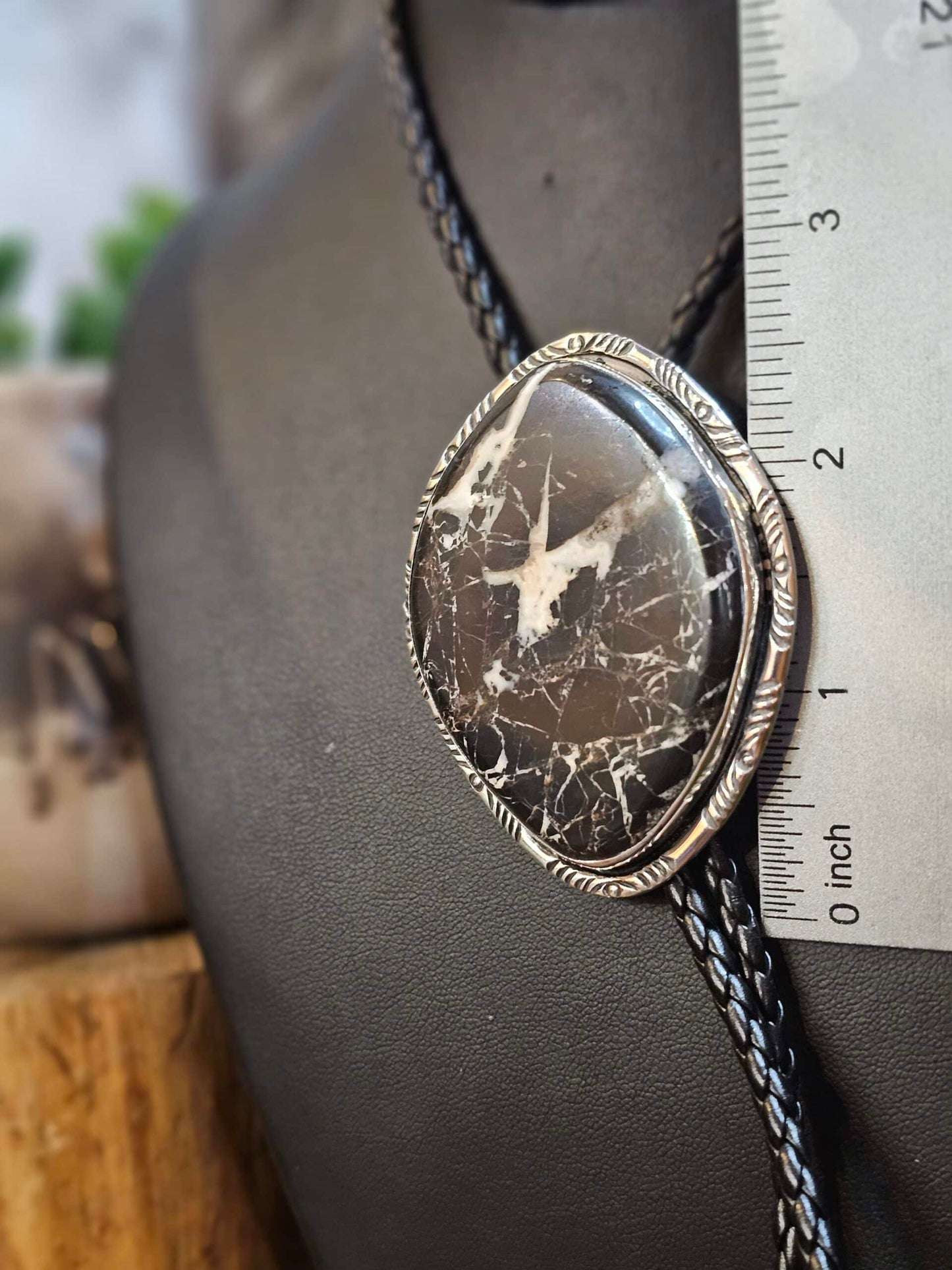 White Buffalo Bolo Tie