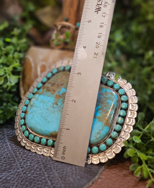 Royston Turquoise Belt Buckle