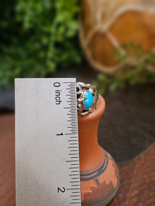 Sleeping Beauty Turquoise Ring - Size 9