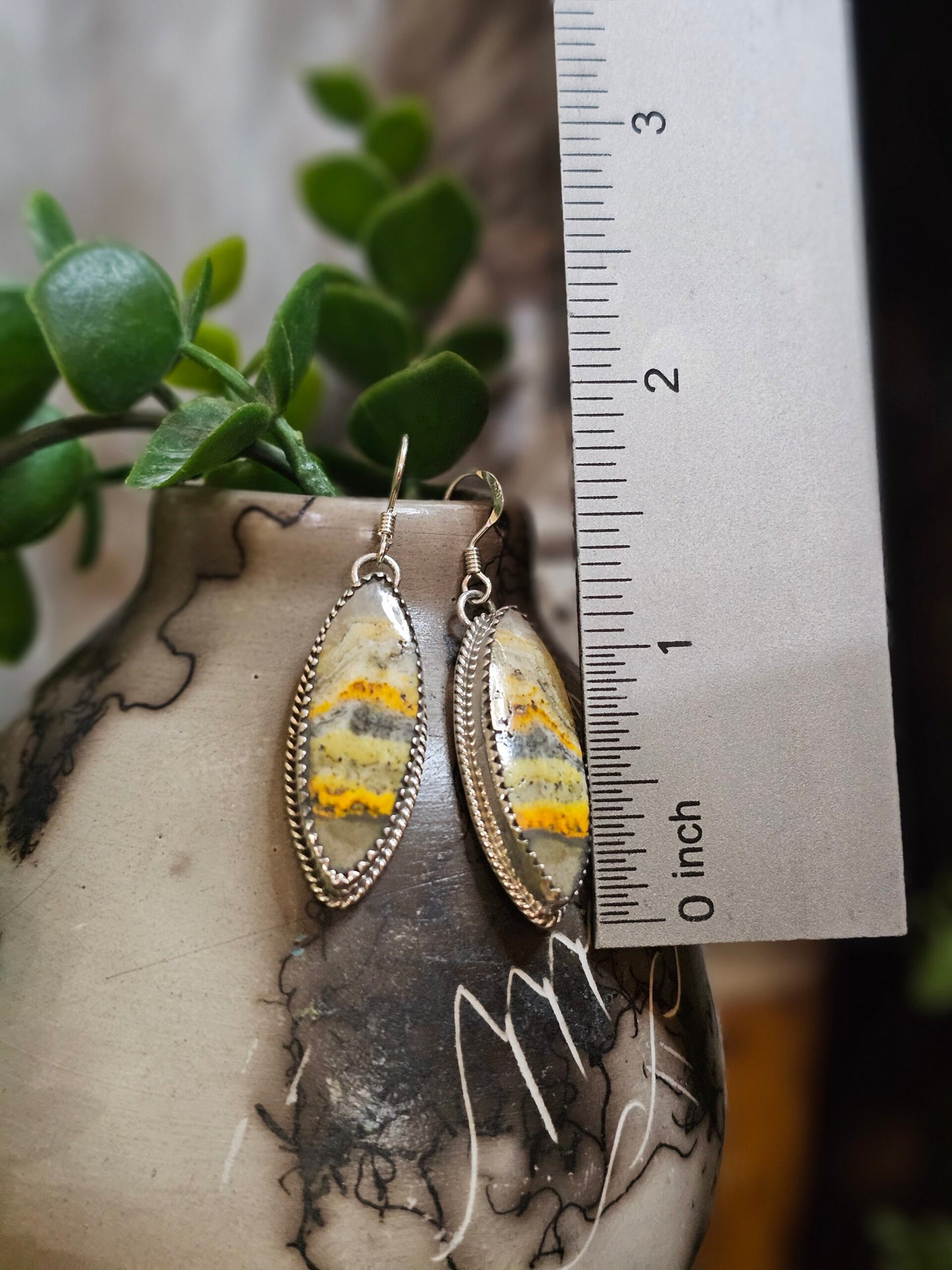 Bumble Bee Jasper Earrings