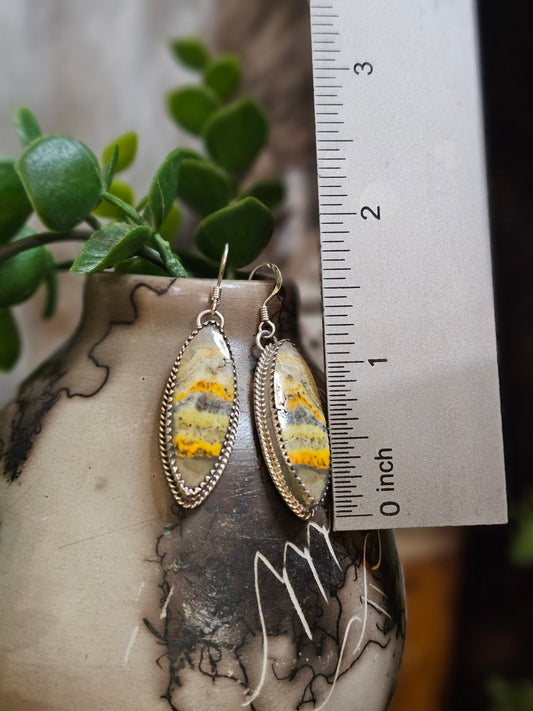 Bumble Bee Jasper Earrings