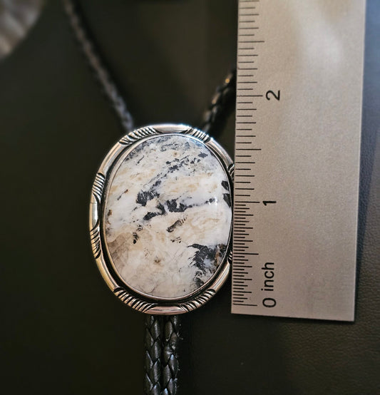 White Buffalo Bolo Tie