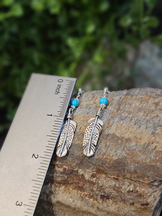 Sleeping Beauty Turquoise Earrings