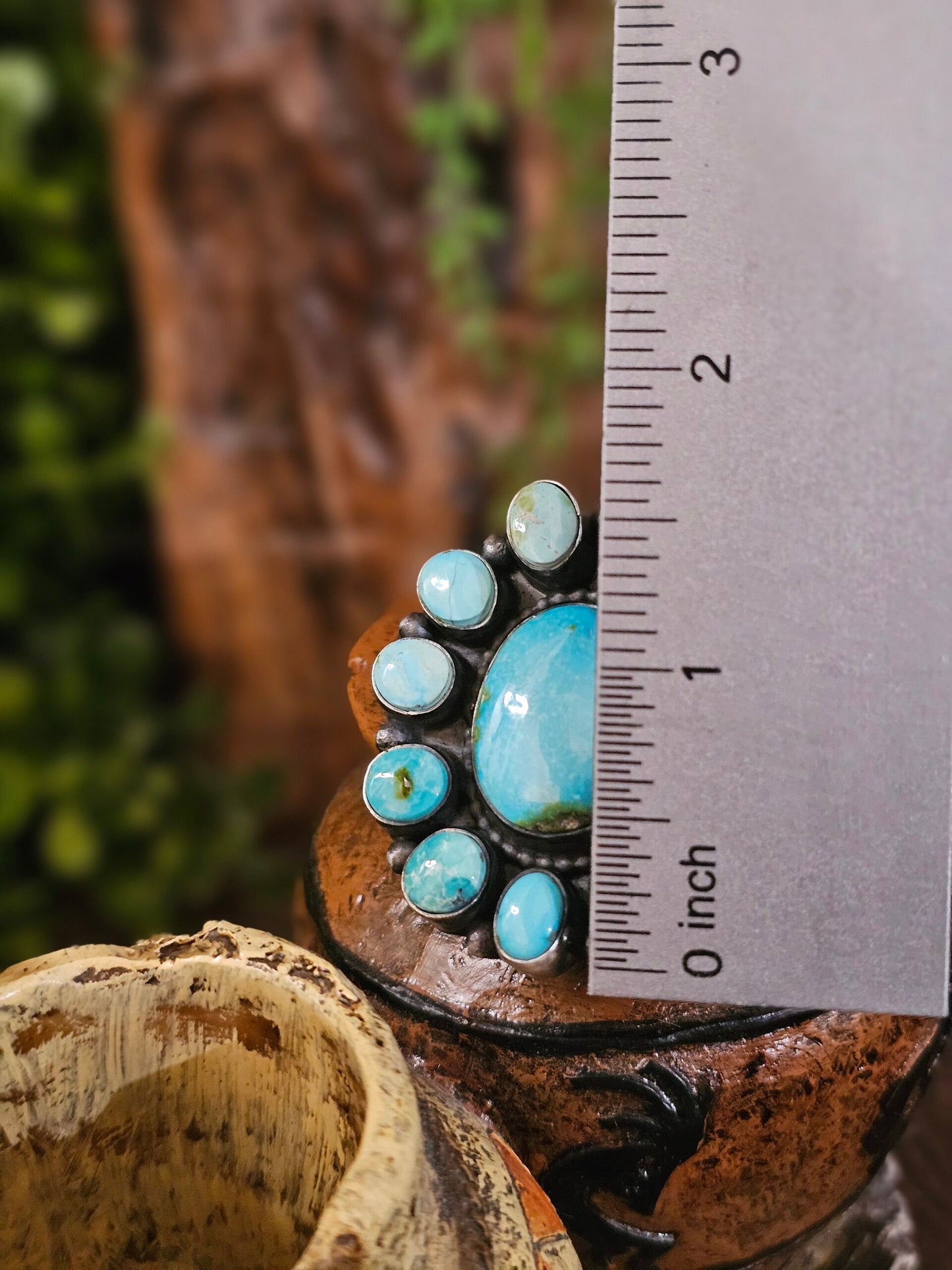 Sierra Nevada Turquoise Ring - Size 9.5