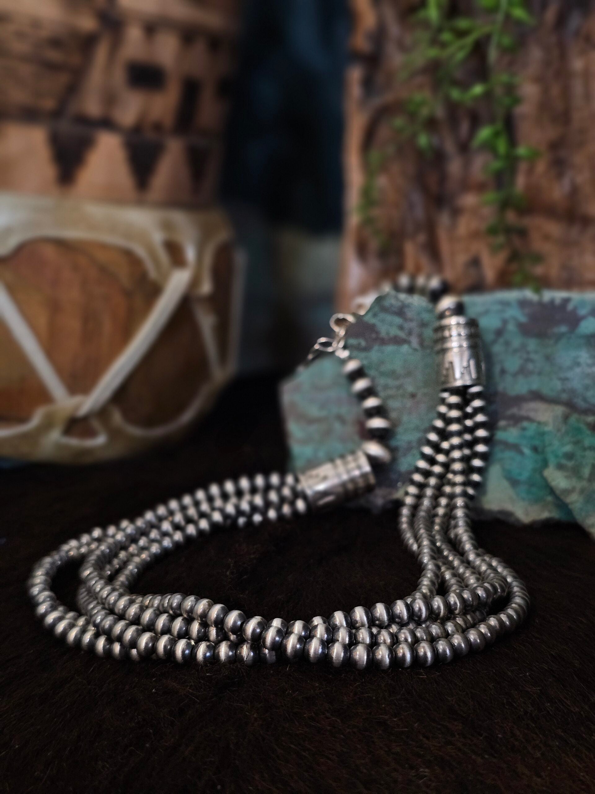 18in. Navajo Pearl 5-Strand Necklace, 5MM – Dakota Sky Stone