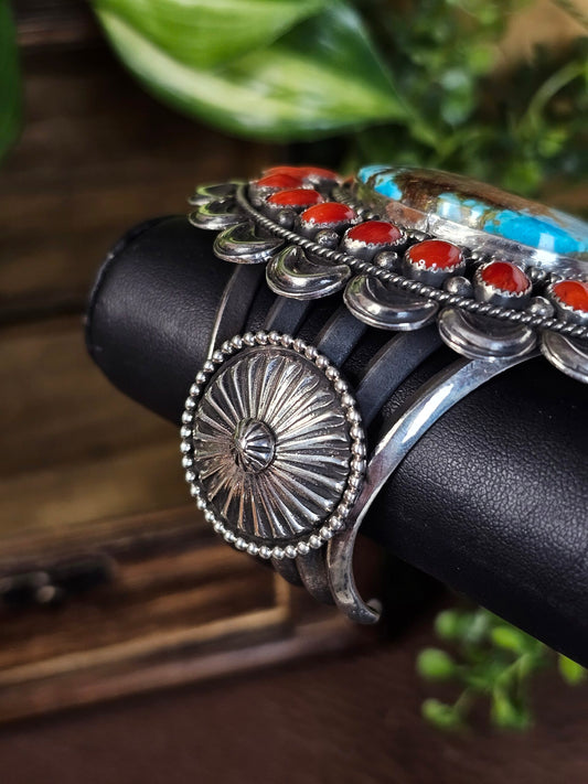 Sierra Nevada Turquoise Bracelet w/ Coral