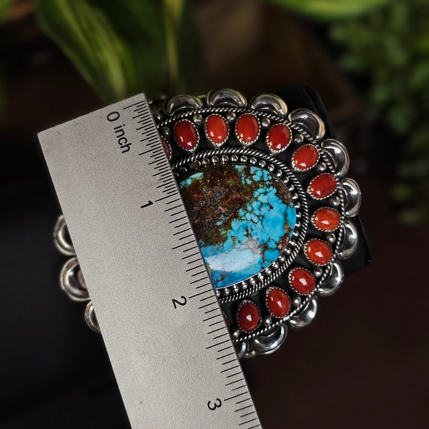 Sierra Nevada Turquoise Bracelet w/ Coral