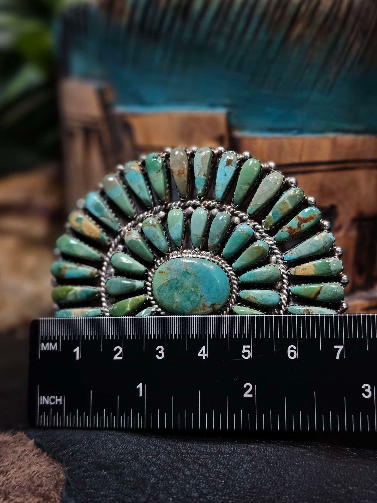 Kingman Turquoise Belt Buckle