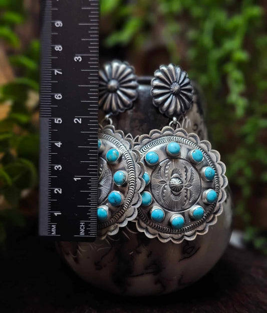 Sleeping Beauty Turquoise Earrings
