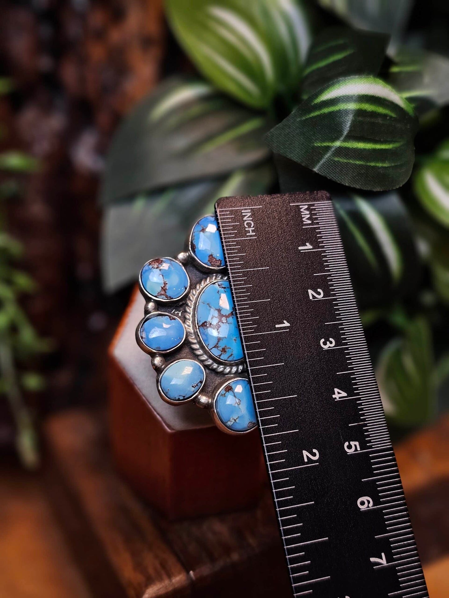 Adjustable Golden Hills Turquoise Ring