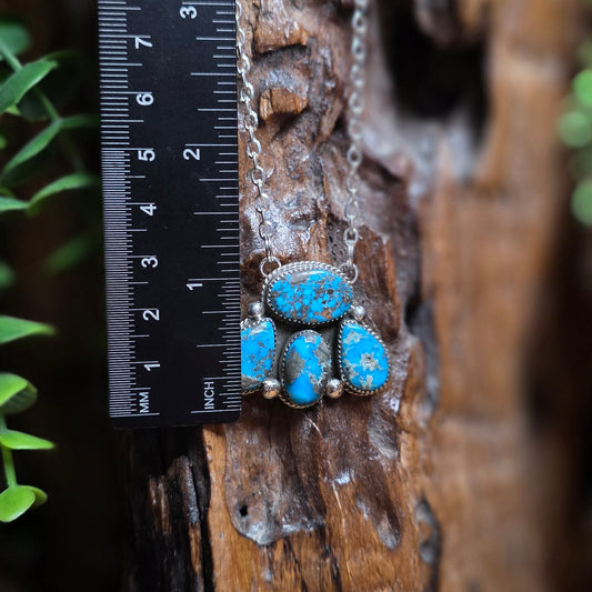 Kingman Turquoise Necklace w/ Sierra Nevada Turquoise