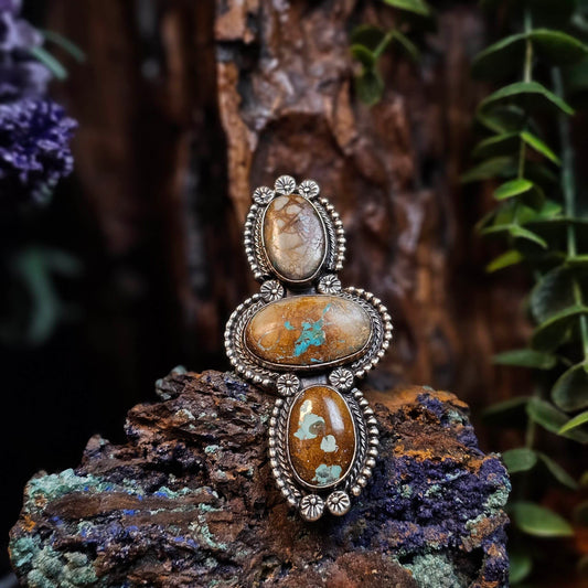 Adjustable Boulder Turquoise Ring