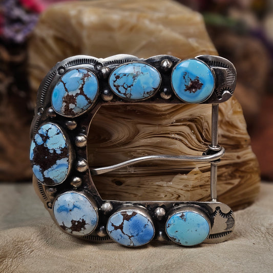 Golden Hills Turquoise Belt Buckle