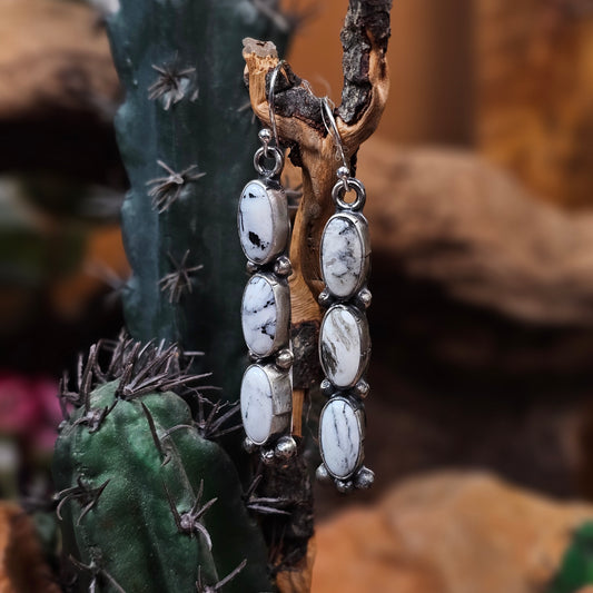 White Buffalo Earrings