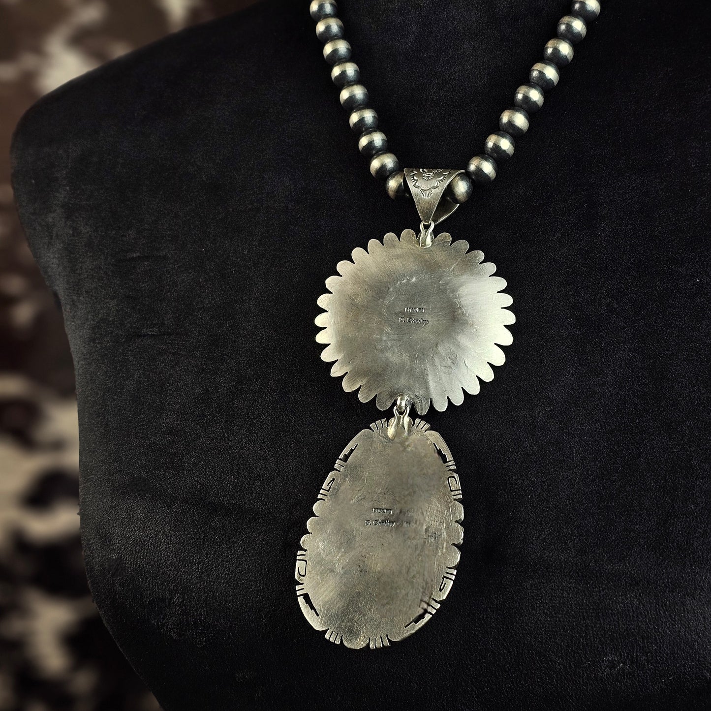 Sierra Nevada Turquoise Necklace w/ Sunface Kachina