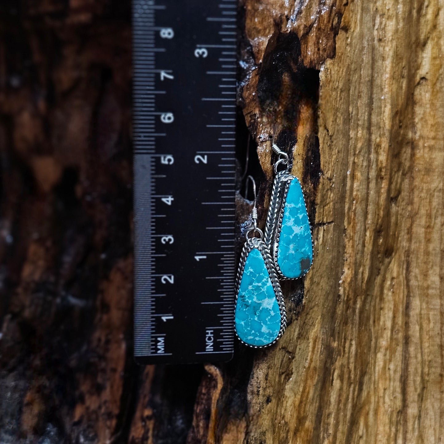 White Water Turquoise Earrings