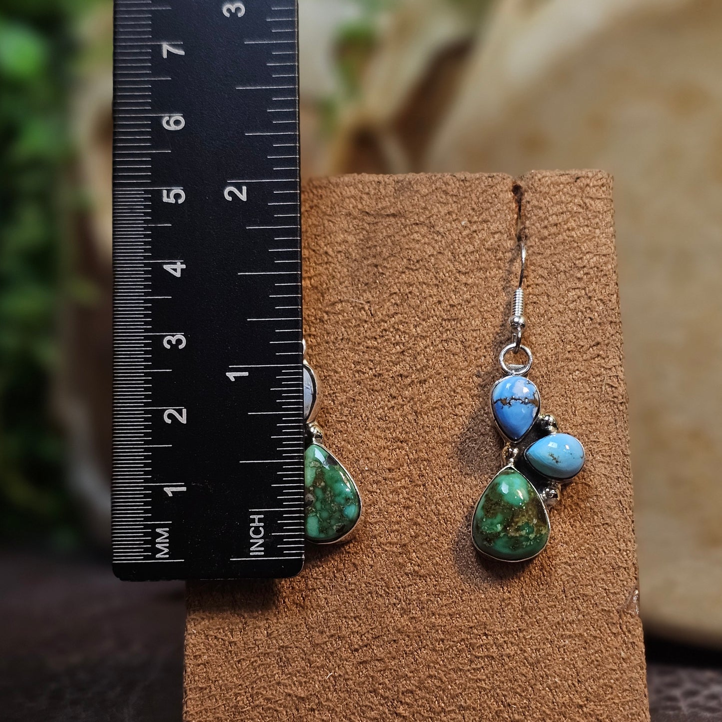 Golden Hills Turquoise Earrings w/ Sonoran Turquoise
