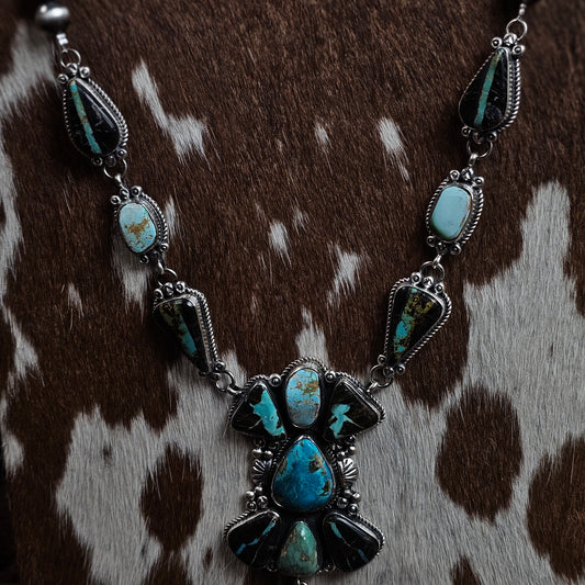 Sunnyside Turquoise Necklace w/ Kingman Turquoise and Royston Turquoise