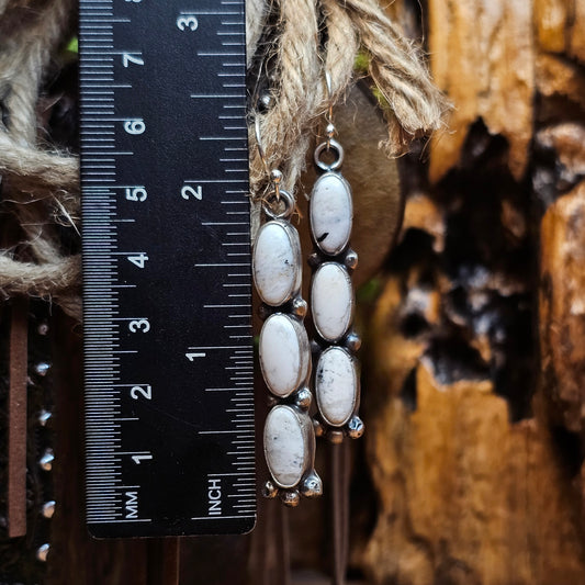 White Buffalo Earrings