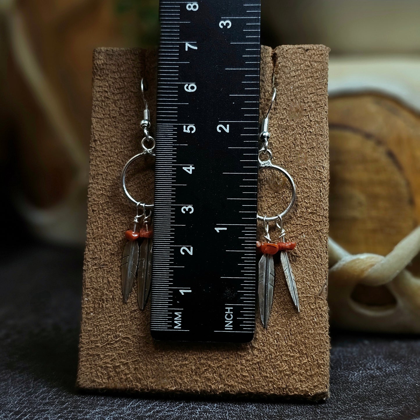Coral Earrings