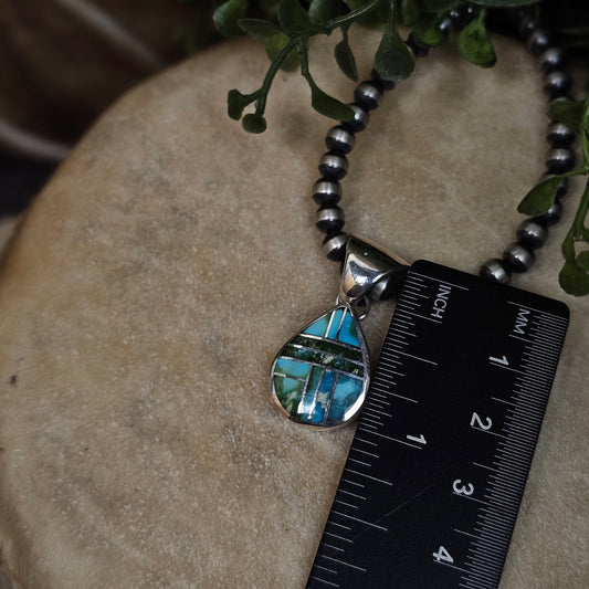 Zuni Necklace w/ Sierra Nevada Turquoise and Sonoran Turquoise