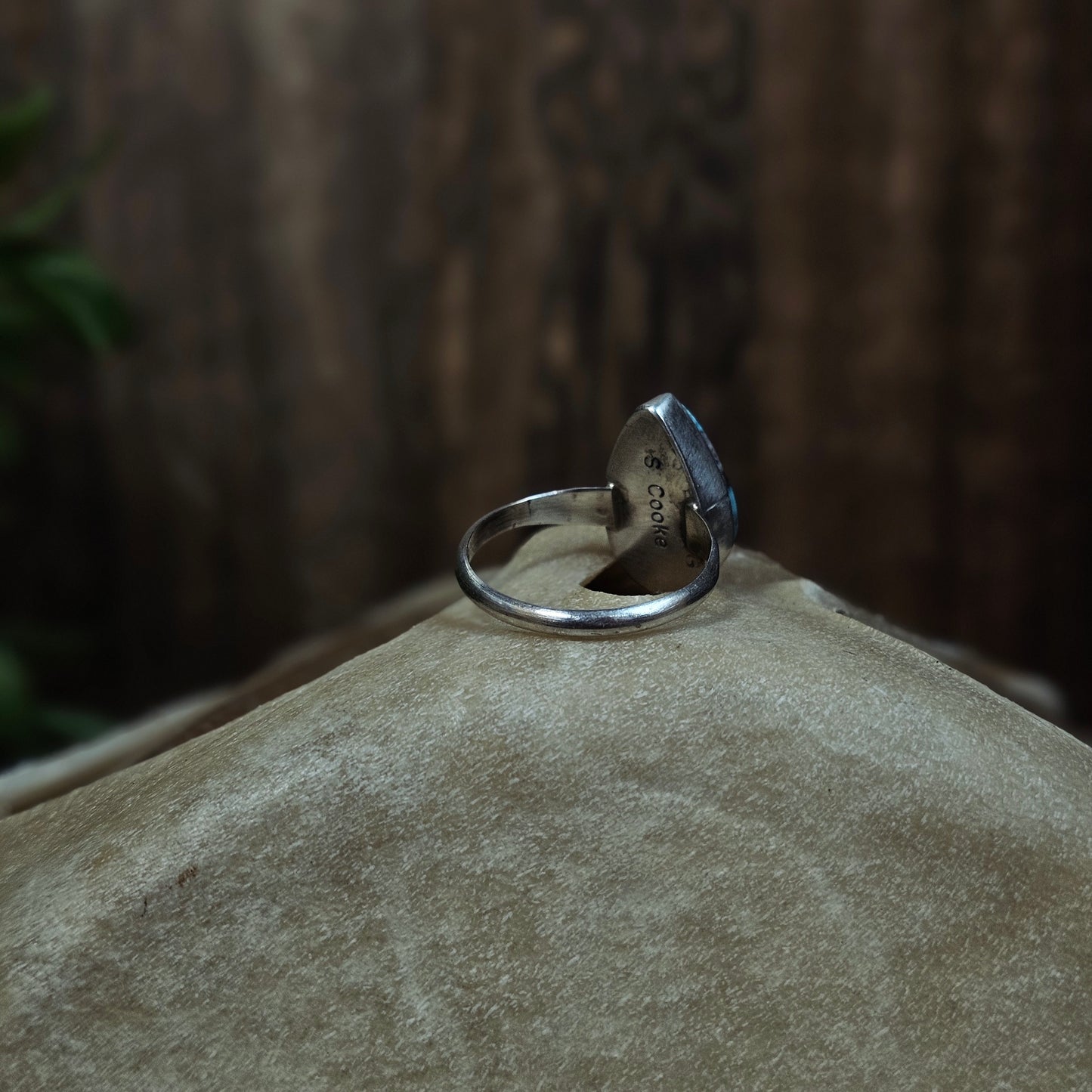 White Water Turquoise Ring - Size 7