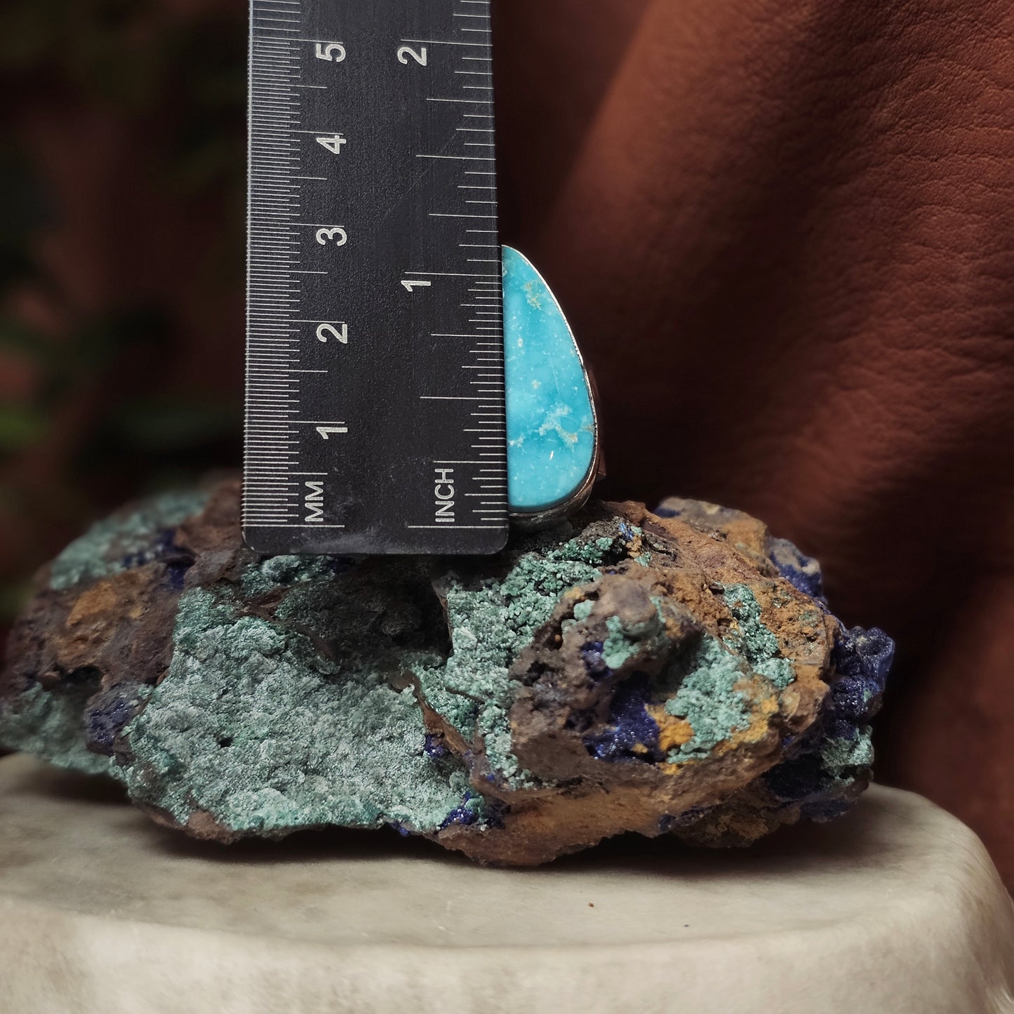 Kingman Turquoise Ring - Size 7.5