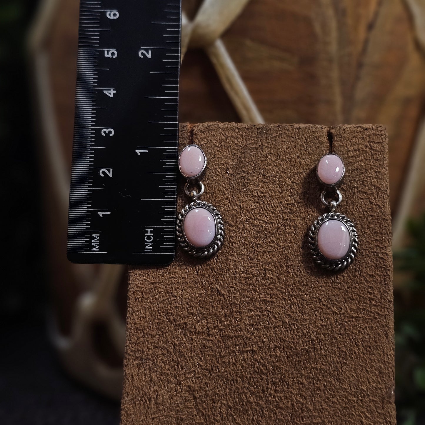 Pink Conch Earrings