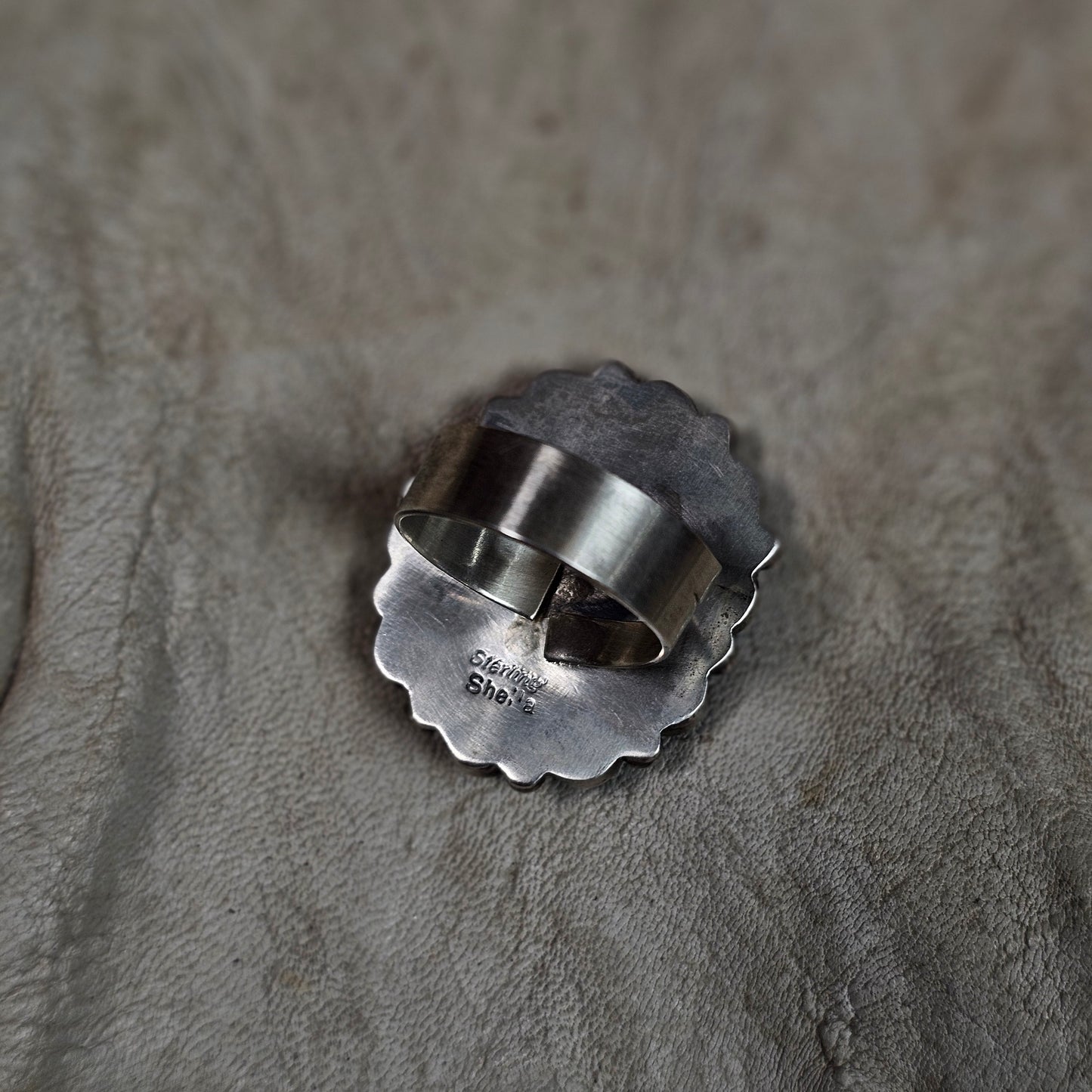 Adjustable Kingman Turquoise Ring