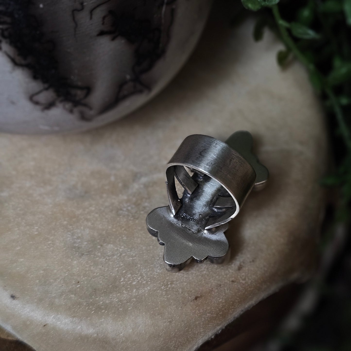 White Buffalo Ring - Size 8.5
