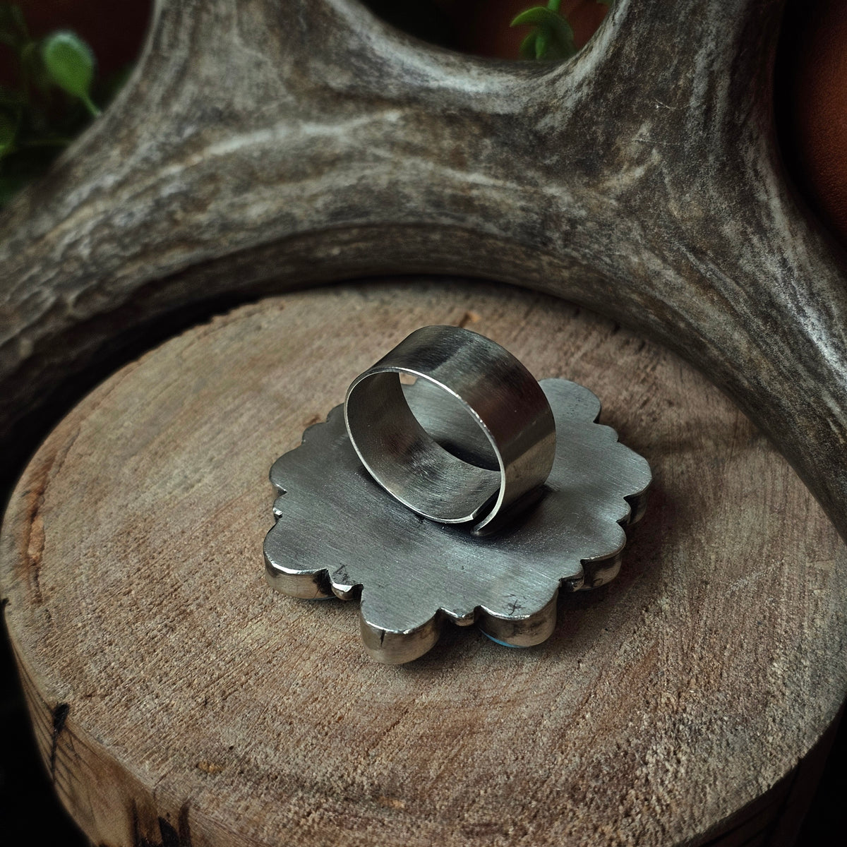Adjustable Kingman Turquoise Ring