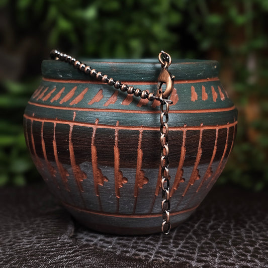 20in. Navajo Pearl Necklace w/ Copper