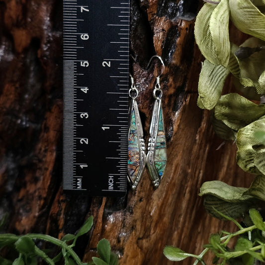 Zuni Earrings w/ Opal