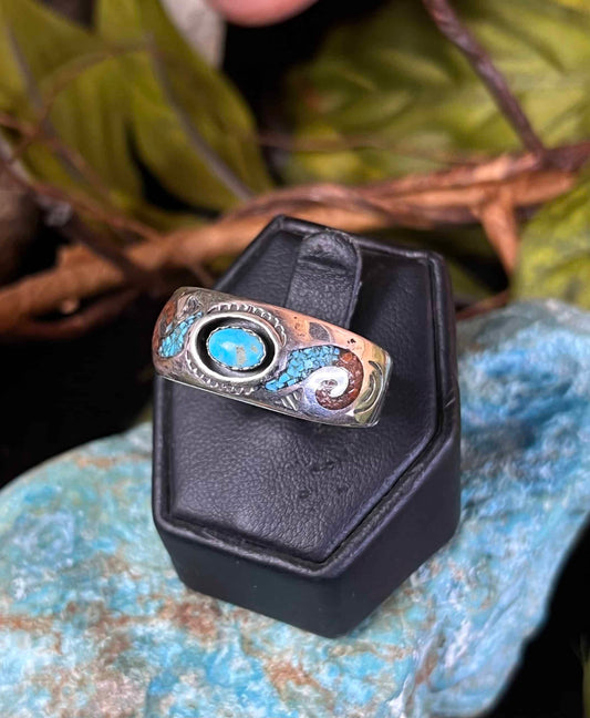 Sleeping Beauty Turquoise Ring Sz. 14