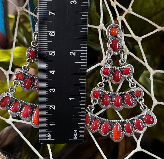 Coral Earrings