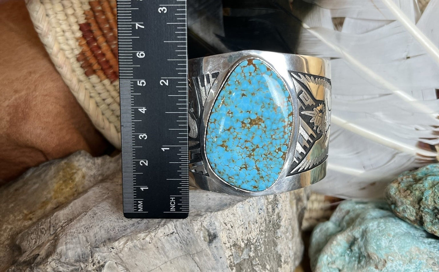 Number 8 Turquoise Cuff