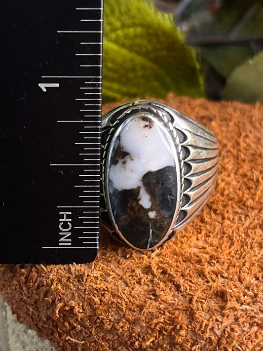 White Buffalo Ring - Size 12