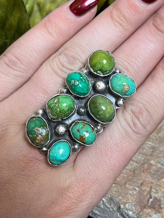 Adjustable Sonoran Turquoise Ring