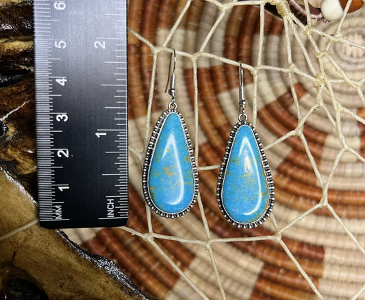 Easter Blue Turquoise Earrings