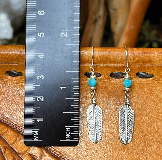 Sleeping Beauty Turquoise Earrings