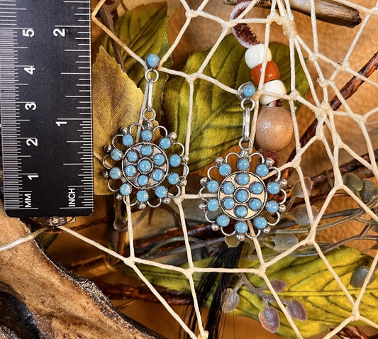 Sleeping Beauty Turquoise Earrings