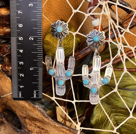 Sleeping Beauty Turquoise Earrings