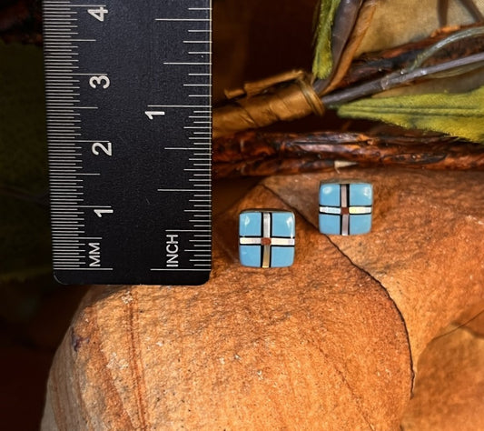 Sleeping Beauty Turquoise Earrings