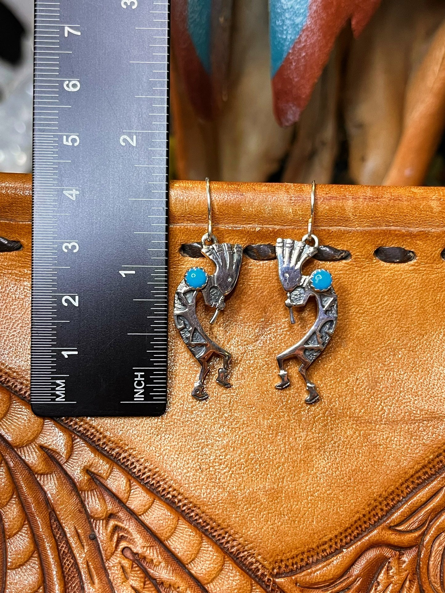 Sleeping Beauty Turquoise Earrings